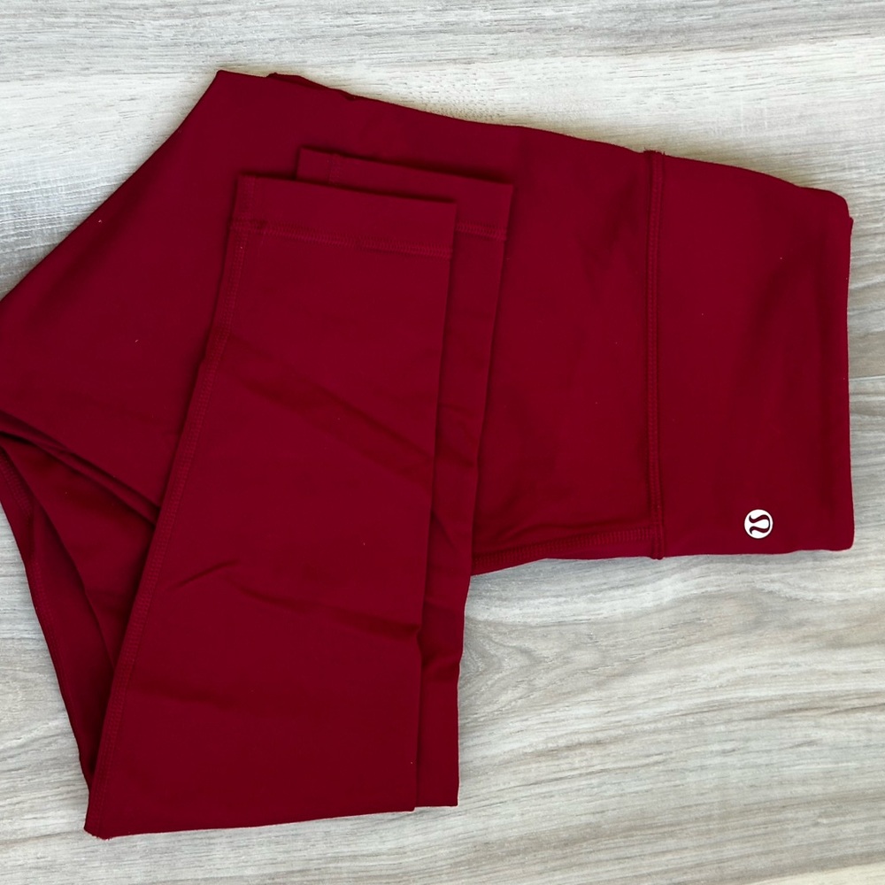 Lululemon Athletica cranberry red Leggings